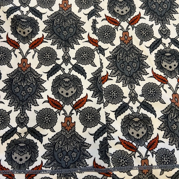 MAX STUDIO skirt printed foldover waistband a-line stretch - Picture 13 of 13